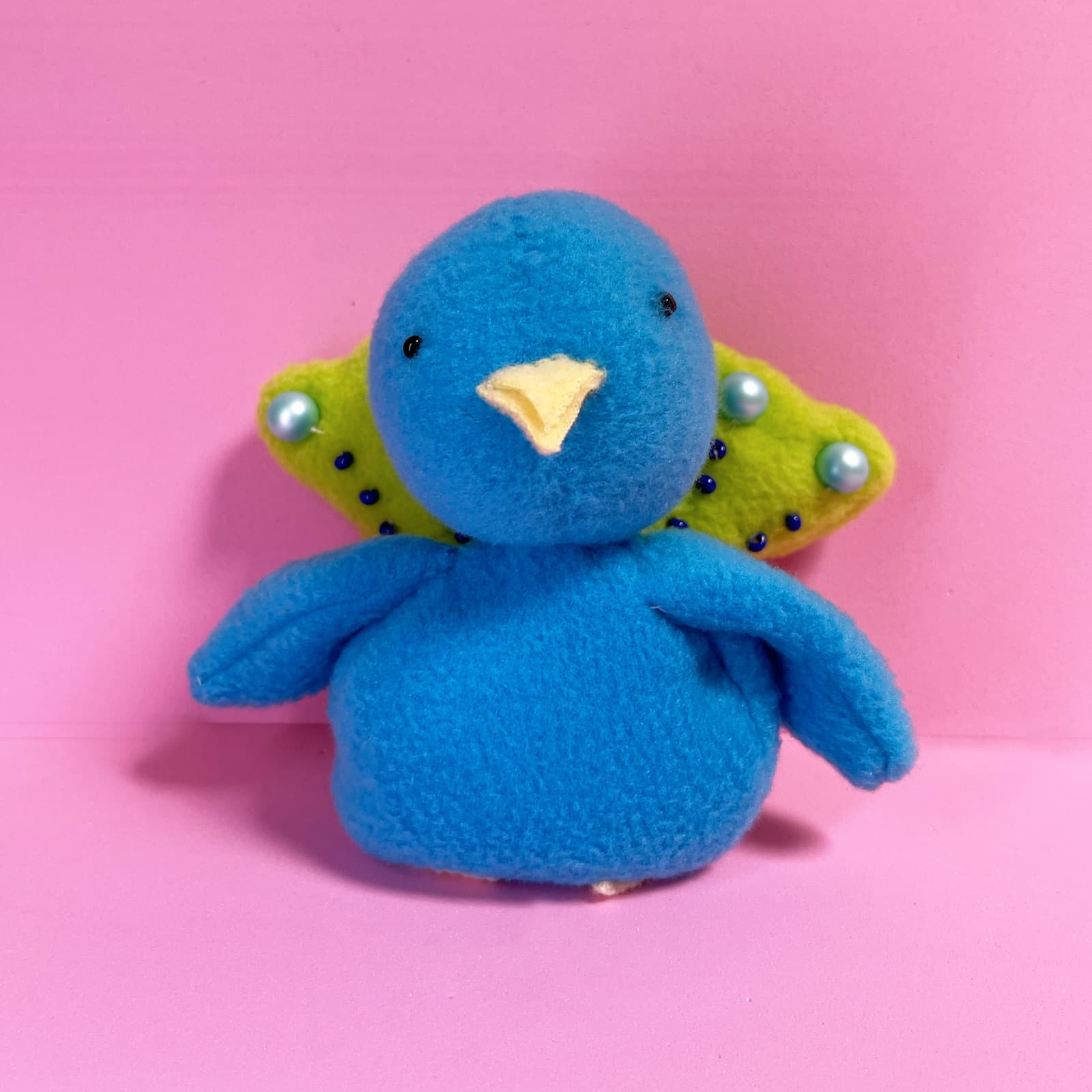 Avery's handmade character Bluebird