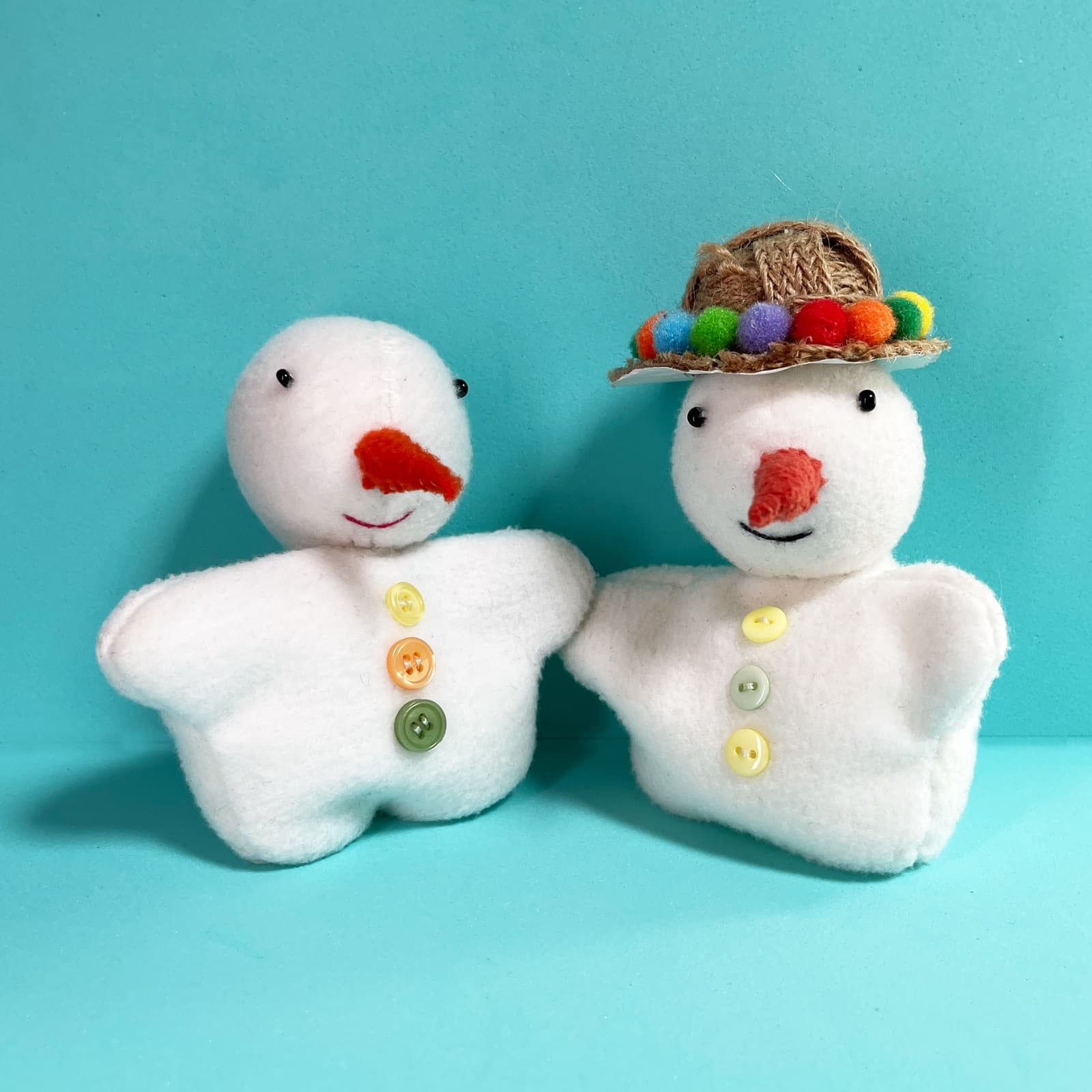 Avery's handmade character The Snow Pals