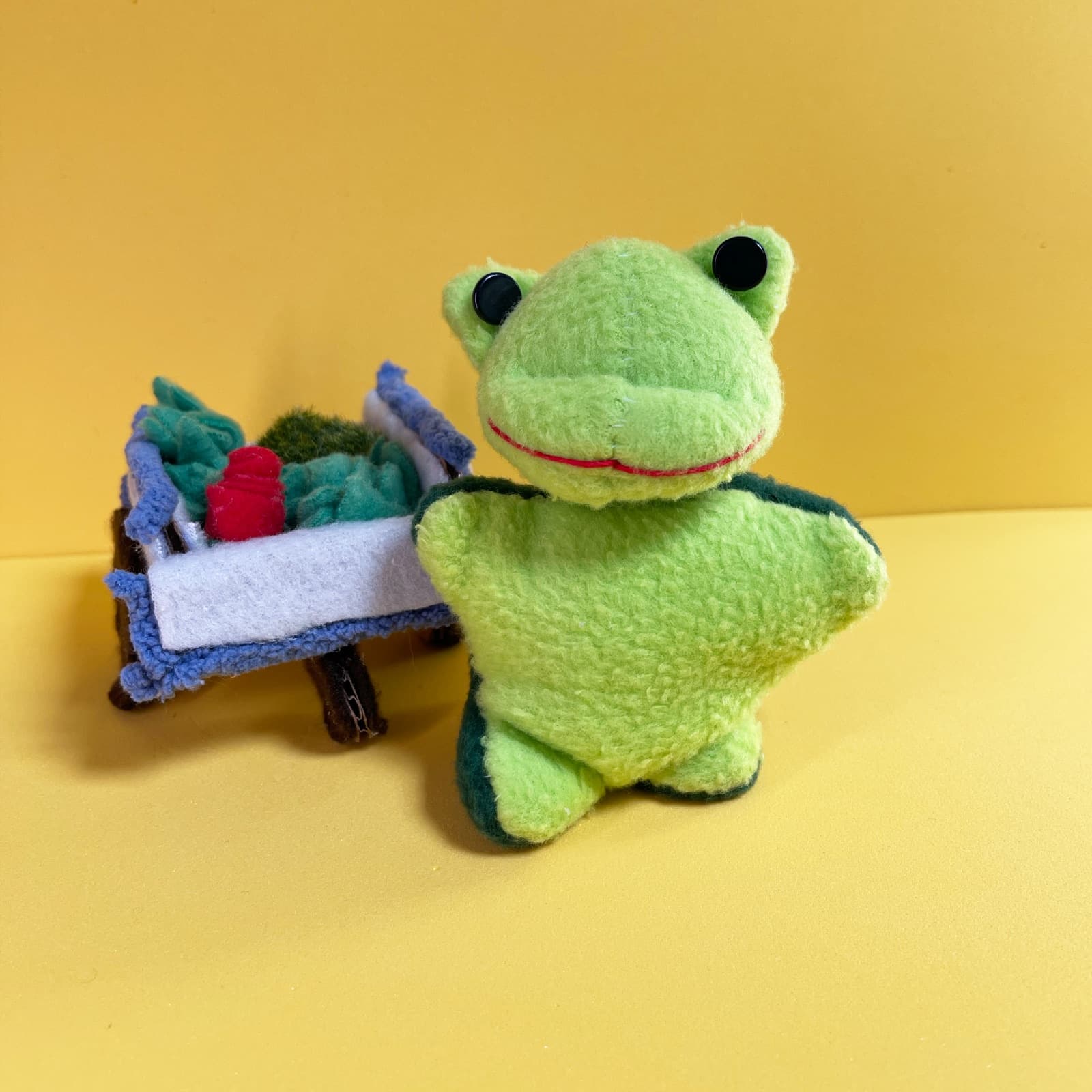 Avery's handmade character Garden Hopper